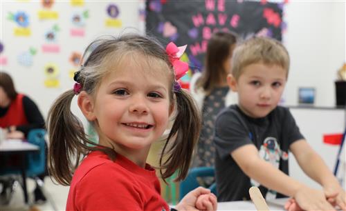 Two smiling kids